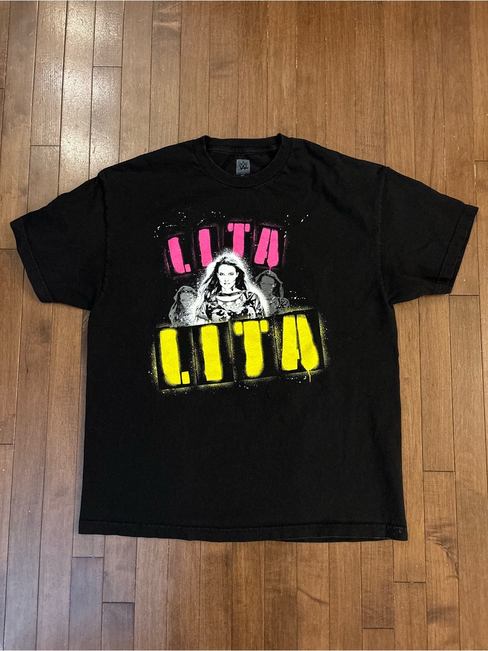 WWE Lita Rebel Black T Shirt Size XL 2010’s Wrestling Y2K Vintage Style